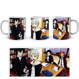 Кухоль GeekLand Bungou Stray Dogs Проза Бродячих Псів Дазай Ацуши Акутагава Чуя BSD 04 330 мл білий - мініатюра 4