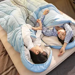 Спальник Naturehike L250 (NH21MSD07) +9°C - з капюшоном - правий - блакитний - мініатюра 9