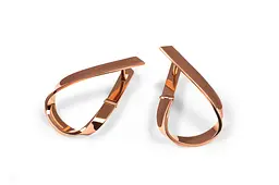 Сережки з червоного золота S-0122