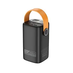 Батарея універсальна HOCO 60000mAh Astrum PD/100W, QC/3.0, LED lamp, Black (DB160 / 714724) - мініатюра 3