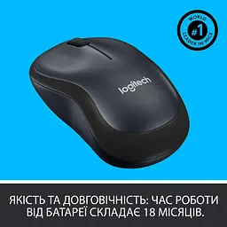 Бездротова миша Logitech M220 Wireless Charcoal (910-004878) - мініатюра 5