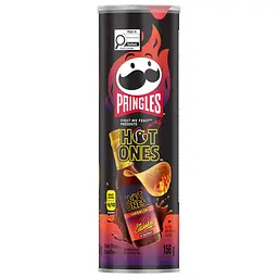Чипсы Pringles Hot Ones Los Calientes Barbacoa со вкусом острого барбакоа 156 г