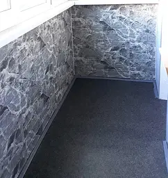 Самоклейка декоративна 3D панель 3D Loft під цеглу чорний мармур в рулоні 20 м 20000x700x3мм - мініатюра 7