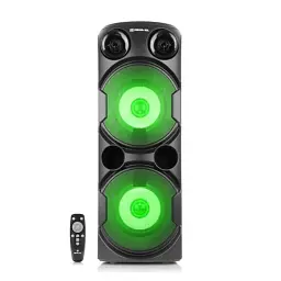 Колонка портативна 1.0 REAL-EL X-780, Black, 2 x 40 Вт, RGB підсвічування, USB, Bluetooth, AUX, Micro SD, TWS, 2хMic, функція караоке, 4000 мАг, час роботи до 8 год (EL121600030) - мініатюра 2