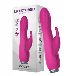 Вібратор-кролик Latetobed Couby, 16.5 см (рожевий) - мініатюра 3