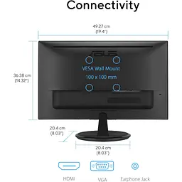 Монітор ASUS VP227HF - мініатюра 10