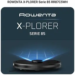 Робот-пилосос Rowenta X-Plorer Serie 85 миючий чорний (RR87C5WH) - мініатюра 5