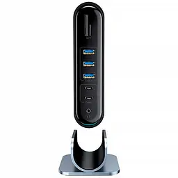 Адаптер Baseus Working Station Three-Screen Multifunctional Type-C Hub Adapter CAHub-DG0G - мініатюра 4