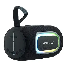 Колонка портативна Hopestar P65 20W Bluetooth + підсвітка RGB LED чорна - мініатюра 2