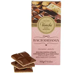 Шоколад Venchi Baciodidama Gianduia з печивом і фундуком 100 г (877281) - мініатюра 2