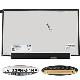 Матриця 13.3 NV133FHM-N4F (1920*1080 30pin(eDP IPS)) LED SLIM(без планок та вушок) матова роз'єм праворуч знизу) для