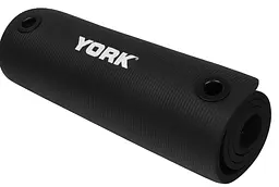 Мат для фітнесу з отворами York Fitness NBR 1см чорний