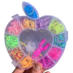 Набір гумок для плетіння G-Toys Яблуко 11 кольорів (2017278320) - мініатюра 2