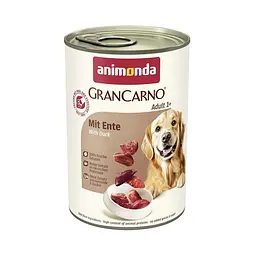 Вологий корм для собак Animonda Gran Carno Adult with Duck з качкою 400 г (арт.AM-82801)