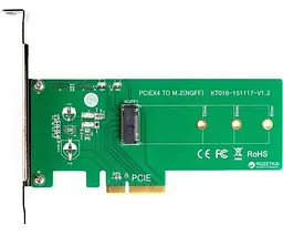 Плата-адаптер Maiwo, PCIe 3.0 x4, NVMe, 1xM.2 (Key M), 2242/2260/2280 (KT016) KT016