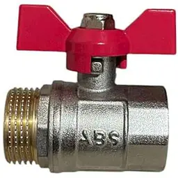 Кран кульовий ABS+ 1" ЗВ метелик