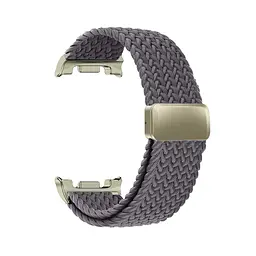 Ремінець для Samsung Watch 8/8 Classic (20x113 mm), Braided Solo Loop, чорний, нейлоновий, текстильний, плетений, еластичний змінний браслет для смарт-годин, ArmorStandart (ARM87353) - мініатюра 2