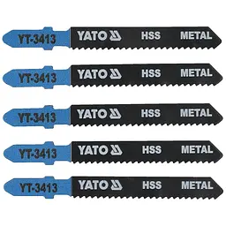 Набір полотен для електролобзика Yato 12 TPI 75 мм 5 шт. (YT-3413)