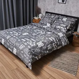 Підковдра Moon&Star Мікросатин Premium Love Script Двоспальна 175x210 см