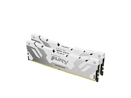 Пам'ять для настільних комп'ютерів Kingston FURY 32 GB (2x16GB) DDR5 6400 MHz Renegade Silver/White (KF564C32RWK2-32) - мініатюра 1