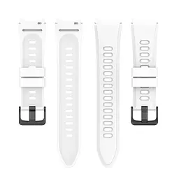Браслет RiccoOne для Samsung Galaxy Watch 6 Classic 43mm 6 Classic 47mm - білий ширина кріплення 20мм силікон Watchbands (W28-9WB46221246) - мініатюра 5