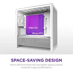 Корпус NZXT H3 Flow White без БЖ (CC-H31FW-01) - мініатюра 8
