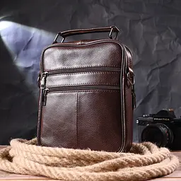 Чоловіча шкіряна сумка Vintage 20х24,5х6 см sum0022397 - мініатюра 8