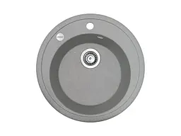 Кухонна мийка Adamant SUN світло-сіра d 510x200 мм, без крила d 51