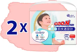 Підгузки-трусики Goo.N Premium Soft ХXL (13-25 кг) 56 шт. - мініатюра 2