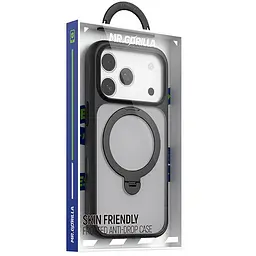 Чохол TPU+PC Blueo Skin Friendly 360 Rotatable Stand with MagSafe для Apple iPhone 17 Pro Max 6.9" Black - мініатюра 2
