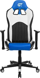 Геймерське крісло GT Racer чорне з синім та білим (X-5813 Black/Blue/White) - мініатюра 8