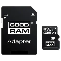 Карта пам'яті GoodRam MicroSDXC 64GB UHS-I Class 10 + SD-adapter (M1AA-0640R12)