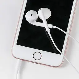 Дротові навушники Hoco M80 Original series earphones display, 3.5 mm, 1.2m, (Комплект 20шт) white - мініатюра 5