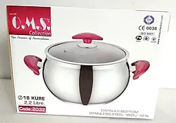Каструля O.M.S. Collection 2032-18 см 2.2 л - мініатюра 8