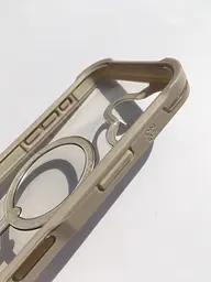 Чохол ZAGG Gear4 Rainier MagSafe KS для iPhone 17 Прозорий протиударний із підставкою Бежевий - мініатюра 6