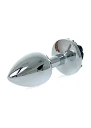 Металева анальна пробка Boss Jewellery Silver Plug Rose 9 см (чорний) - мініатюра 5