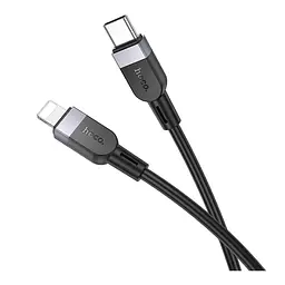 Кабель синхронізації Hoco X109 Silicone PD27W/3A Type-C to Lightning 1m Black (35917_3605820) - мініатюра 2