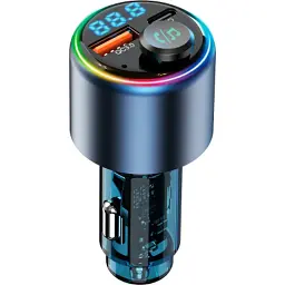 FM модулятор Gelius Play GP-FMT050s (30w PD/QC, 18w QC)(RGB) (GP-FMT050s) - мініатюра 2