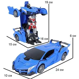 Машинка-трансформер на радіокеруванні XPRO Lamborgini 478 синя (43989-_269) - мініатюра 2