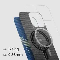 Карбоновий чохол Pitaka Tactile Woven Case StarPeak Milky Way Galaxy для iPhone 16 Pro Max (KI1602PMYG) - мініатюра 4
