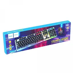 Клавіатура + миша дротова Hoco GM18 Luminous Black - мініатюра 6