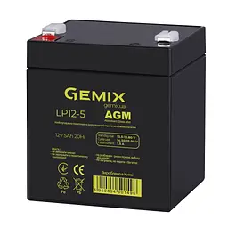 Батарея до ДБЖ Gemix LP 12В 5Ач (LP12-5) - мініатюра 2