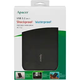 Зовнішній жорсткий диск Apacer AC732 1TB Black (AP1TBAC732B-1) [114462] - мініатюра 11