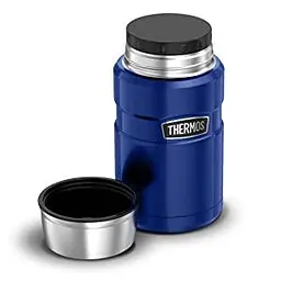 Термос харчовий Thermos Stainless King 710 ml Metallic Blue з ложкою - мініатюра 4
