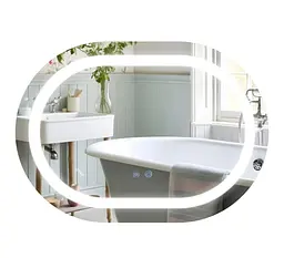 Дзеркало Qtap Gemini (GE1) овальне з LED-підсвічуванням Touch QT2578R6080 - мініатюра 1