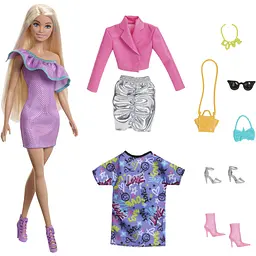 Уцінка. Лялька Barbie Fashion & Beauty Стильні наряди (HYT61) - мініатюра 2
