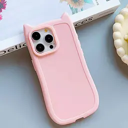 Чохол TPU GETMAN Cat with straps для Apple iPhone 14 Pro Max (6.7) Pink - мініатюра 4