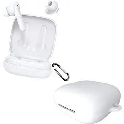 Чохол-накладка DK Silicone Candy Friendly з карабіном для Oppo Enco W51 (white)