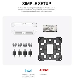 Кулер для процесора ID-Cooling SE-214-XT V2 ARGB (SE-214-XT V2 ARGB) - мініатюра 12