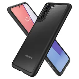 Чохол протиударний прозорий Spigen Ultra Hybrid Crystal ACS02424 для Samsung Galaxy S21 (6.2") Matte Black - мініатюра 2